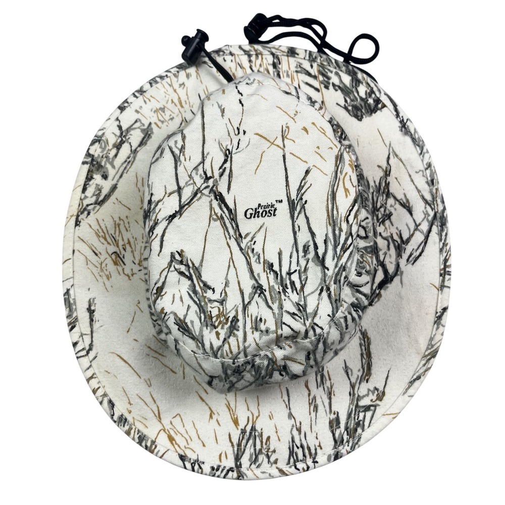 Ghost Camo Prairie Ghost White Camouflage Boonie Bucket Hat OSFM Adjustable